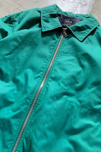 MADE IN ROMANIA OILD COTTON ZIP JACKET / GREEN [SIZE: M USED]