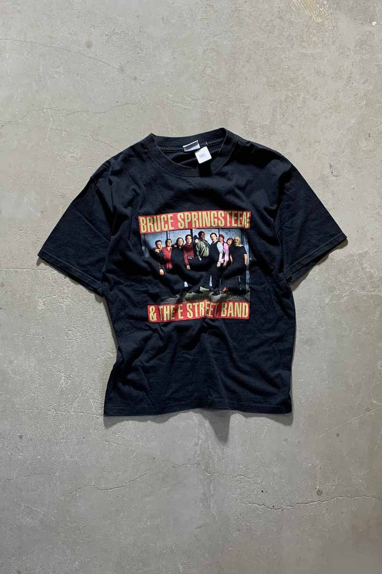 MADE IN USA 99'S BRUCE SPRINGSTEEN PRINT TOUR BAND T-SHIRT / BLACK [SIZE: L USED]
