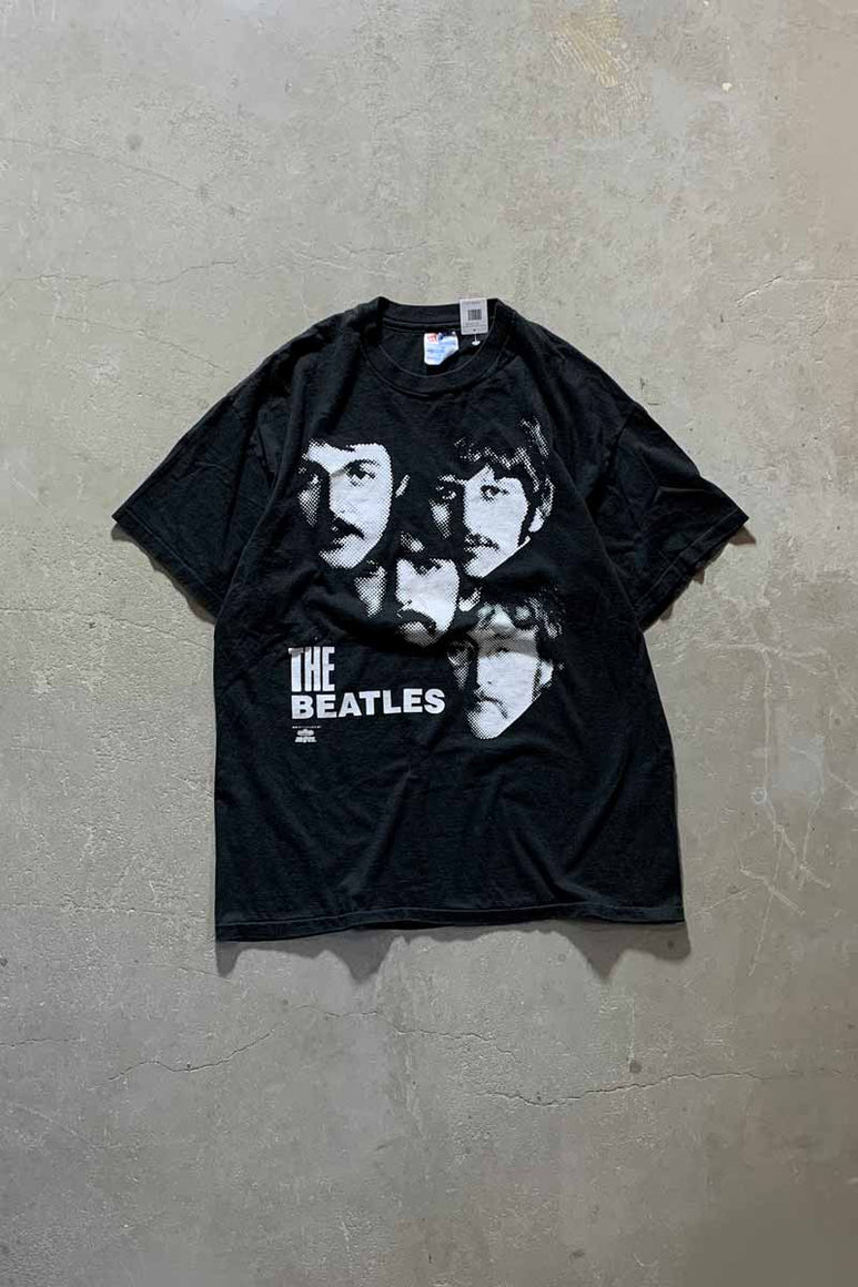 MADE IN MEXICO 91'S THE BEATLES PRINT BAND T-SHIRT / BLACK [SIZE: XL USED]