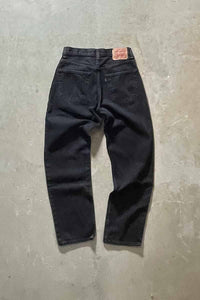 MADE IN MEXICO 04'S 550 DENIM PANTS / SULFUR BLACK [SIZE: W32 x L32 USED]
