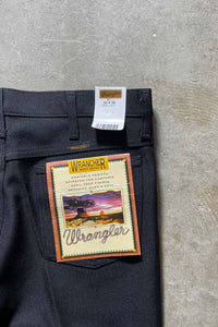 MADE IN MEXICO 90-00'S WRANCHER DRESS PANTS / BLACK [SIZE: W33 x L30 NOS/DEADSTOCK]
