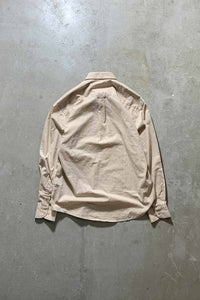 MADE IN ENGLAND L/S B.D SHIRT / BEIGE [SIZE: M USED]