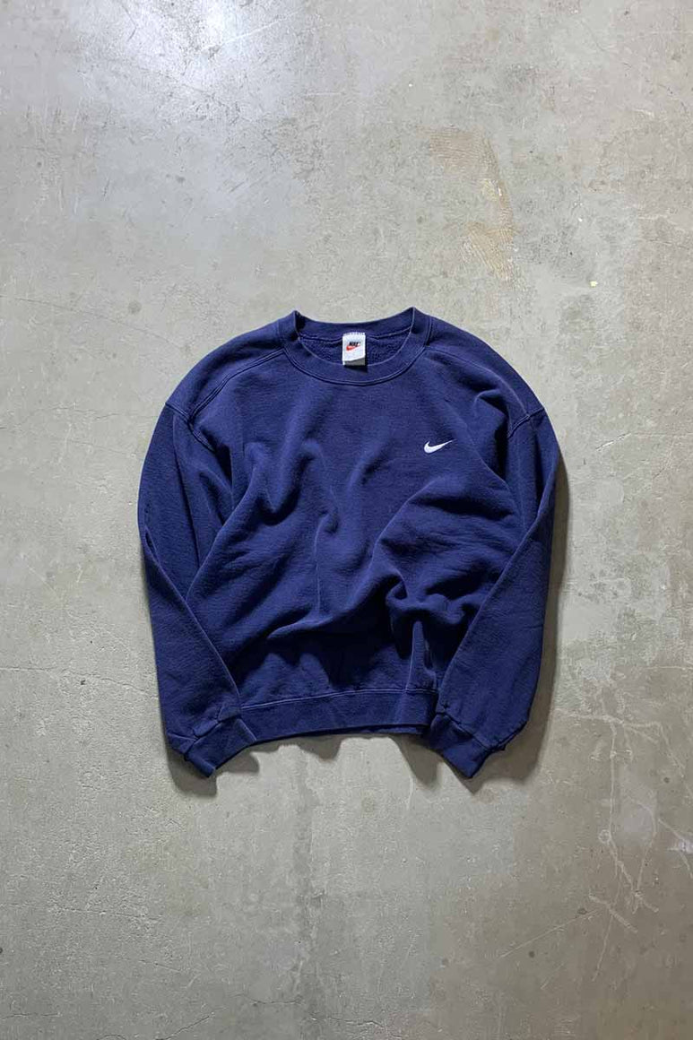 MADE IN MEXICO Y2K EARLY 00'S ONE POINT SWEATSHIRT / NAVY [SIZE: L USED]