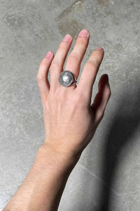 20-30'S USA BUFFALO FIVE CENT COIN RING [SIZE: 11号相当 USED]
