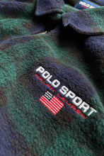 Load image into Gallery viewer, 90'S ZIP UP CHECK FLEECE JACKET / CHECK SIZE: M USED