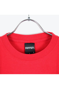 PRINT T-SHIRT / RED [SIZE:L USED]