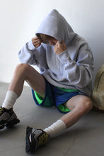 画像をギャラリービューアに読み込む, MADE IN USA #232 12OZ CROSS-KNIT PULLOVER HOODED / GREY