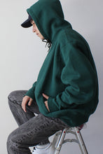 画像をギャラリービューアに読み込む, MADE IN USA #232 12OZ CROSS-KNIT PULLOVER HOODED / GREEN