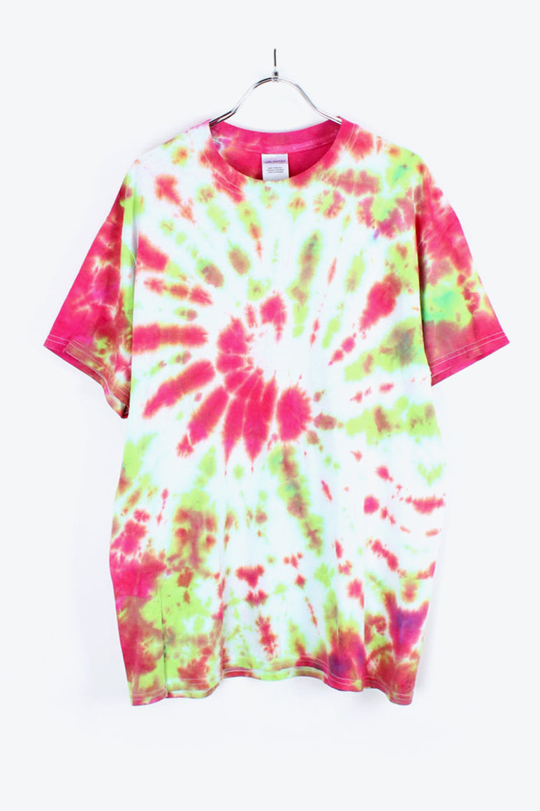 MADE IN USA TIE DYE T-SHIRT / RED/WHITE [SIZE:M USED]