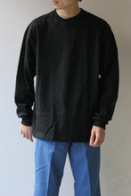 画像をギャラリービューアに読み込む, MADE IN USA #305 8OZ MAX WEIGHT L/S T-SHIRT / BLACK