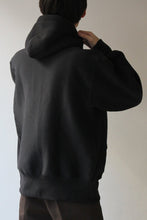 画像をギャラリービューアに読み込む, MADE IN USA #232 12OZ CROSS-KNIT PULLOVER HOODED / BLACK