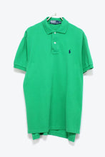 画像をギャラリービューアに読み込む, S/S EMBROIDERY LOGO POLO SHIRT / GREEN【SIZE:S USED】