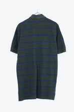 画像をギャラリービューアに読み込む, S/S COTTON BORDER POLO SHIRT / GREEN【SIZE:M USED】