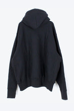 画像をギャラリービューアに読み込む, MADE IN USA #232 12OZ CROSS-KNIT PULLOVER HOODED / BLACK
