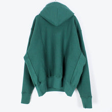 画像をギャラリービューアに読み込む, MADE IN USA #232 12OZ CROSS-KNIT PULLOVER HOODED / GREEN