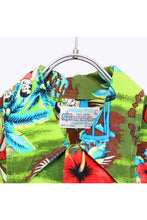 画像をギャラリービューアに読み込む, 80'S S/S HAWAIIAN SHIRT / GREEN【SIZE:L USED】