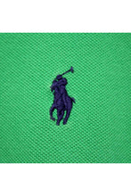 画像をギャラリービューアに読み込む, S/S EMBROIDERY LOGO POLO SHIRT / GREEN【SIZE:S USED】