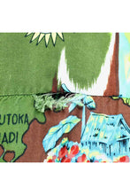 画像をギャラリービューアに読み込む, 80'S S/S HAWAIIAN SHIRT / GREEN【SIZE:L USED】