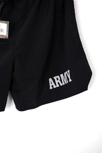 LIGHT WEIGHT ARMY PHYSICAL TRAINING PT SHORTS / BLACK [NEW]