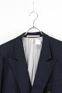 WOOL DOUBLE TAILORED JACKET / NAVY [SIZE: M相当 USED]