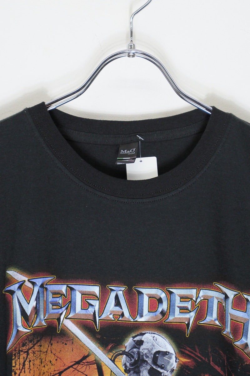 M & O GOLD | S/S MEGADETH PRINT T-SHIRT – STOCK ORIGINALS
