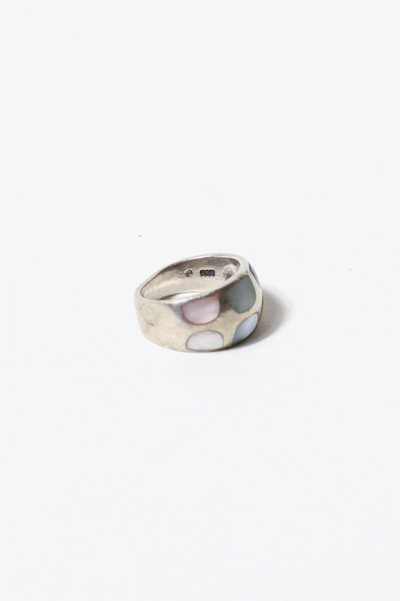 925 SILVER RING W / STONE [SIZE: 15.5号 USED]