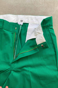 LOOSE FIT SHORT PANTS / GREEN [SIZE: W34 DEADSTOCK/NOS]