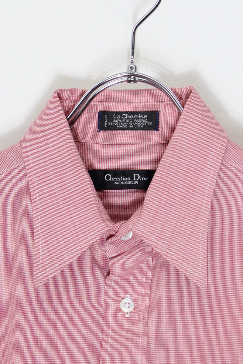 CHRISTIAN DIOR | MADE IN USA 90'S L/S HOUNDSTOOTH DRESS SHIRT ...