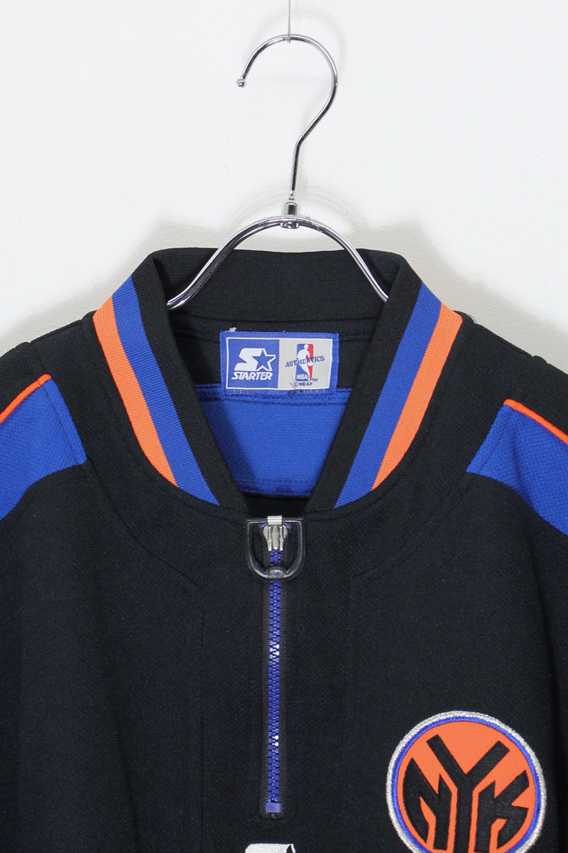 STARTER | NBA NY KNICKS HALF ZIP GAME SHIRT – STOCK ORIGINALS