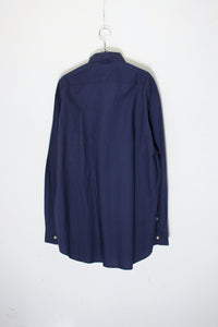 90'S ONE POINT SHIRT / NAVY [SIZE: M USED]