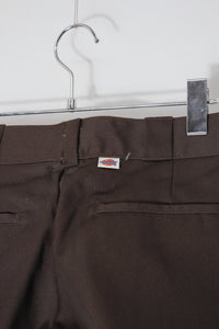 MADE IN USA 80'S 874 WORK PANTS / BROWN [SIZE: W29L32 DEADSTOCK/NOS]