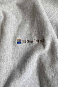 MADE IN USA 90'S REVERSE WEAVE TNE EMBROIDERY SWEATSHIRT / GRAY [SIZE: L USED]