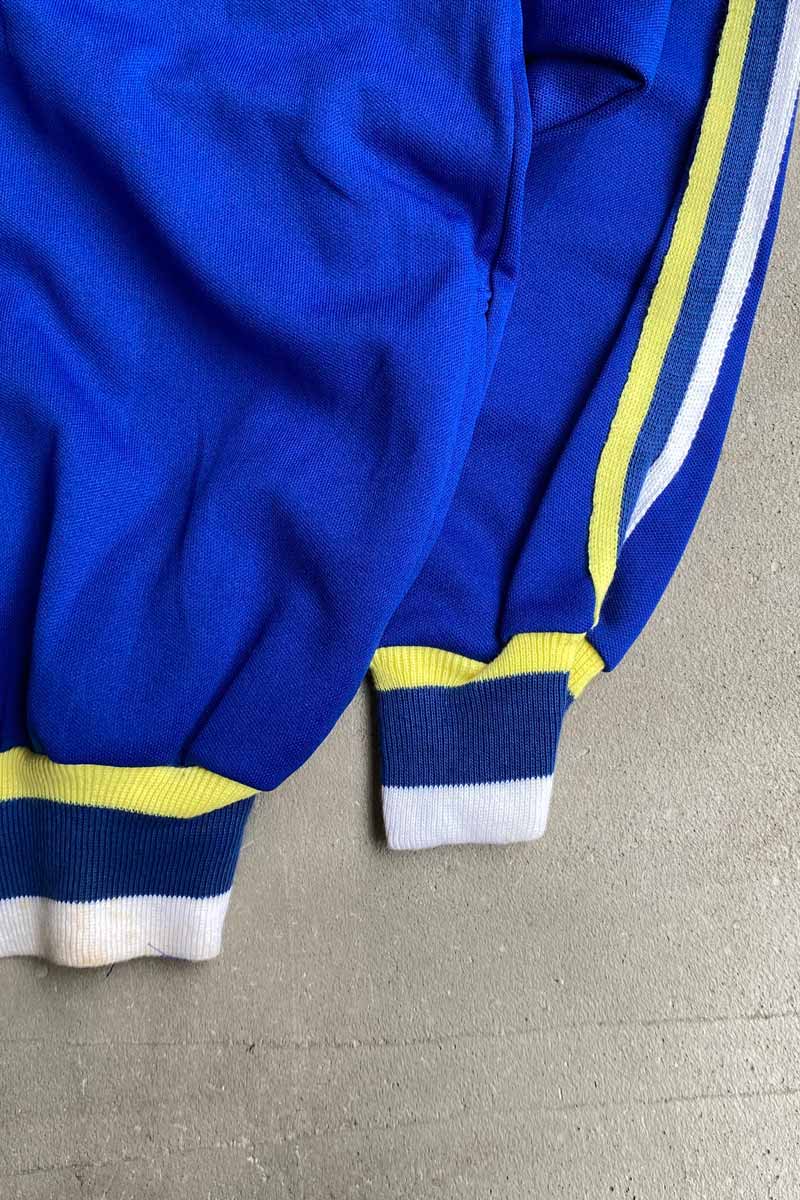 90'S JERSEY TRACK JACKET / BLUE [SIZE: XL USED]