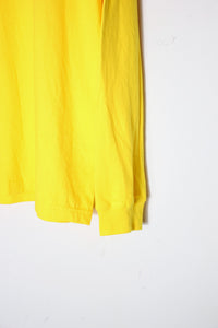 L/S T-SHIRT / YELLOW [SIZE: XL DEADSTOCK/NOS]