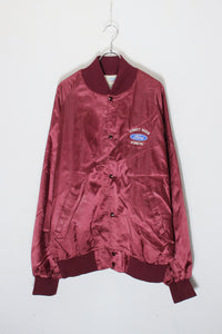 MADE IN USA 80'S FORD NYLON STADIUM JACKET / WINE RED [SIZE: XXL USED]