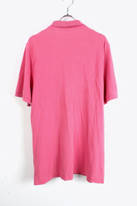 S/S POLO SHIRT / PINK [SIZE:XL USED]
