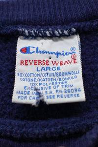 MADE IN USA 90'S ONE POINT REVERSE WEAVE SWEATSHIRT / NAVY [SIZE: L USED]