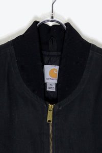 MADE IN MEXICO 90'S DUCK VEST W/QUILTING LINER / BLACK [SIZE: XL USED]