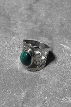 画像をギャラリービューアに読み込む, 925 SILVER RING W/MALACHITE / SILVER [SIZE: 14.5号相当 USED]
