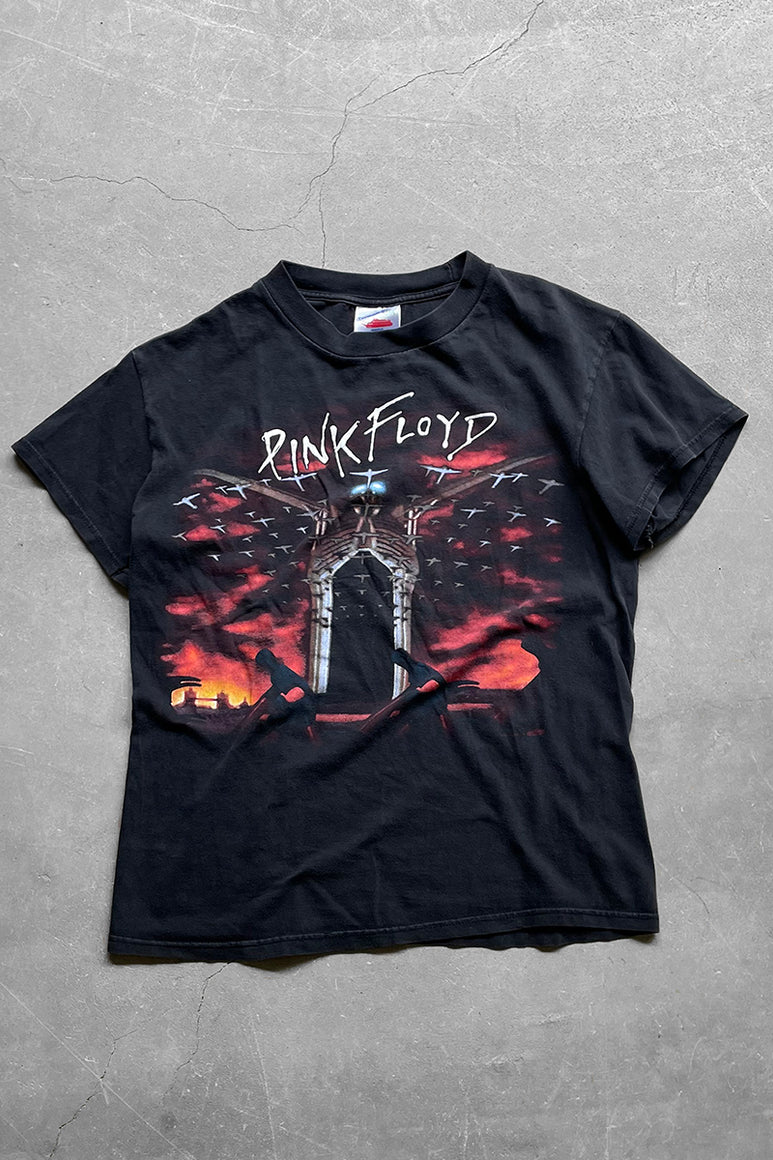 Y2K EARLY 00'S PINK FLOYD THE WALL BAND T-SHIRT / BLACK [SIZE: S USED]