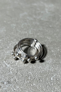 925 SILVER RING / SILVER [SIZE: 19号相当 USED]