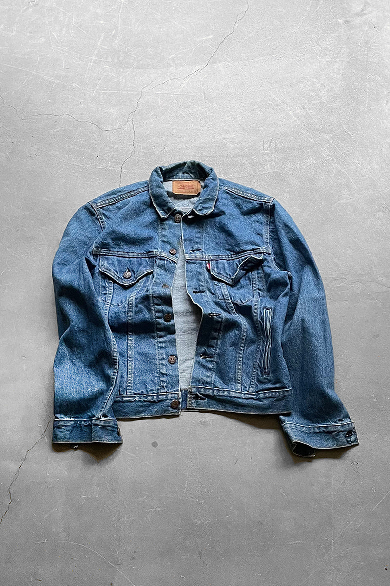 MADE IN USA 90'S 70506-0214 4TH TYPE DENIM JACKET / INDIGO [SIZE: 38 USED]