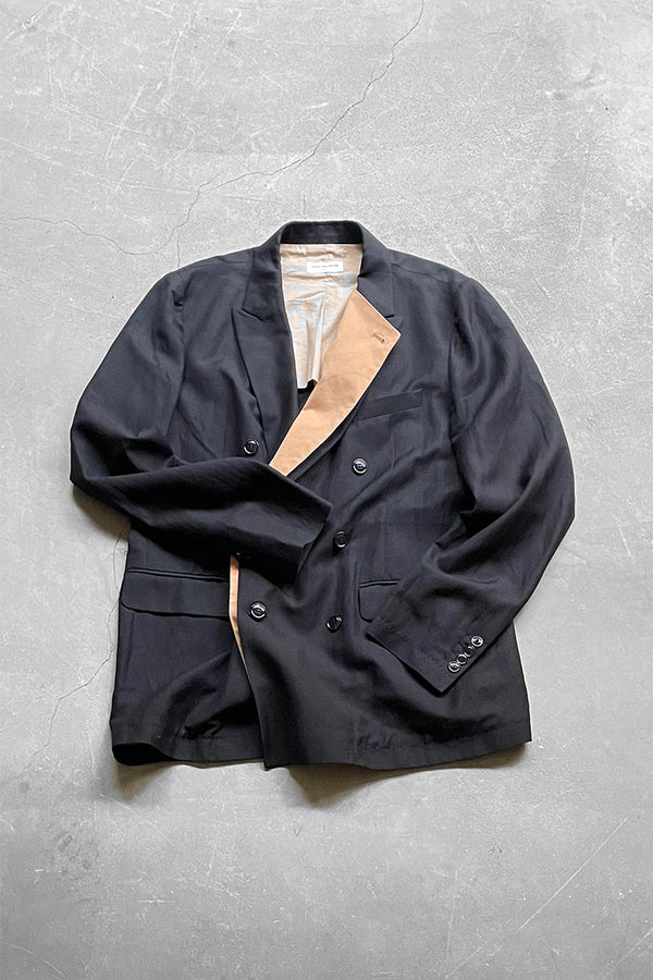 DOUBLE TAILORED JACKET / BLACK [사이즈: 50 USED]
