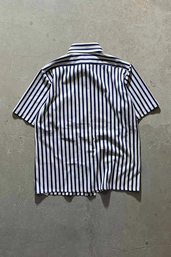 70'S S/S STRIPE SHIRT / WHITE [SIZE M USED]