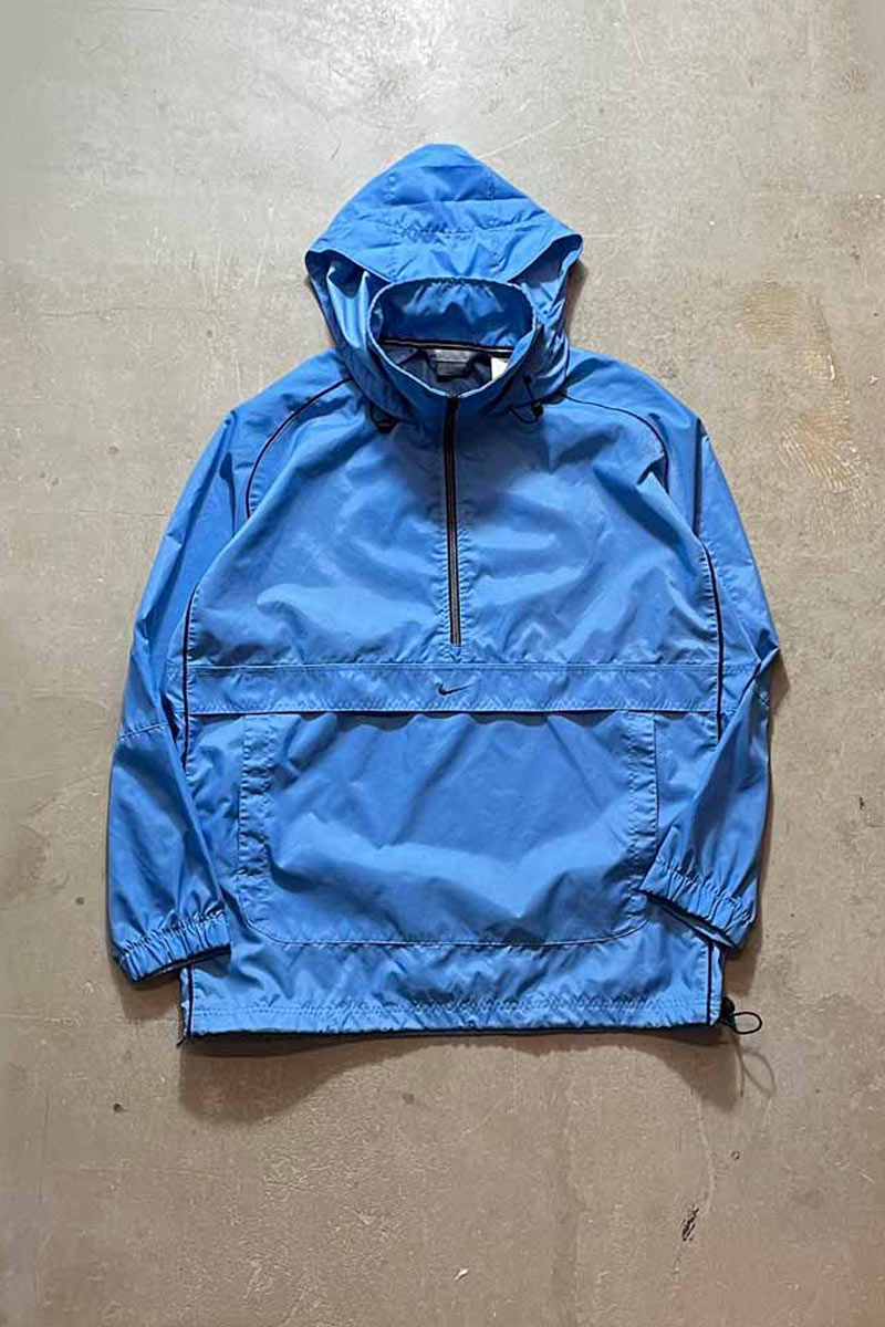 Y2K EARLY 00'S NYLON ANORAK JACKET / LIGHT BLUE [SIZE: L USED]