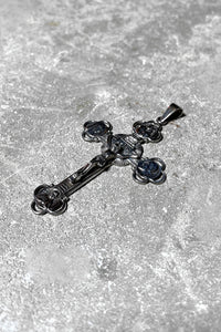 STERLING SILVER CROSS PENDANT TOP / SILVER [ONE SIZE USED]
