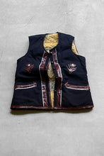 画像をギャラリービューアに読み込む, 70-80&#39;S WOOL BOA VEST / NAVY [SIZE: XL USED]
