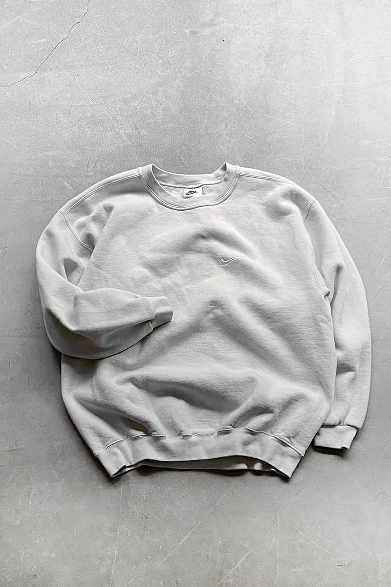 90년대 MADE IN MEXICO 원포인트 로고 스웻셔츠 / 화이트 [사이즈: L USED]