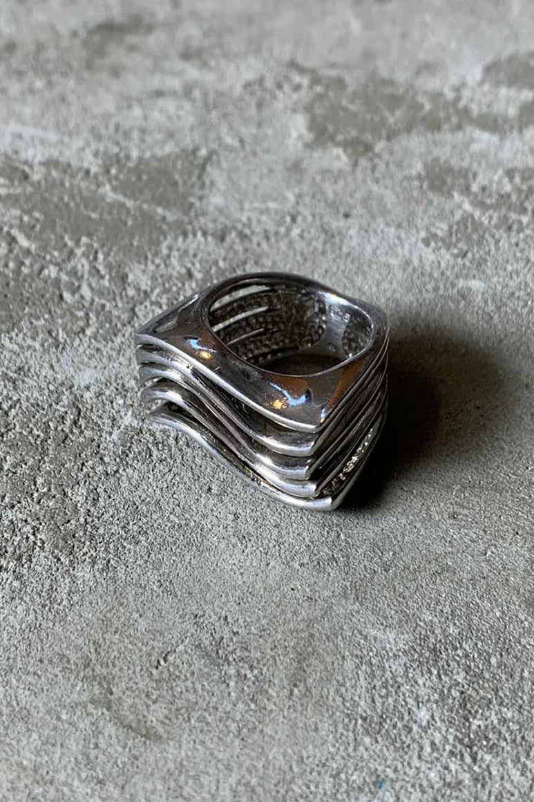 925 SILVER RING [SIZE: 13号相当 USED]