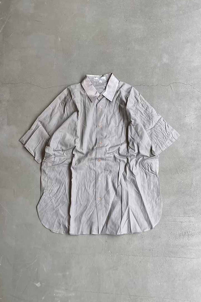 90'S S/S LUSTER COLLAR SHIRT / BEIGE [SIZE: XL USED]